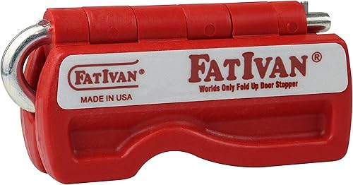 Producto original de Fat Ivan - Cuña plegable para puerta con imán Rojo