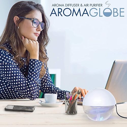Miniatura 5 de U.S. JACLEAN Aroma Globe Air & Room Revitalizer - Máquina aromatizadora de ruido blanco con aceites aromáticos perfumados
