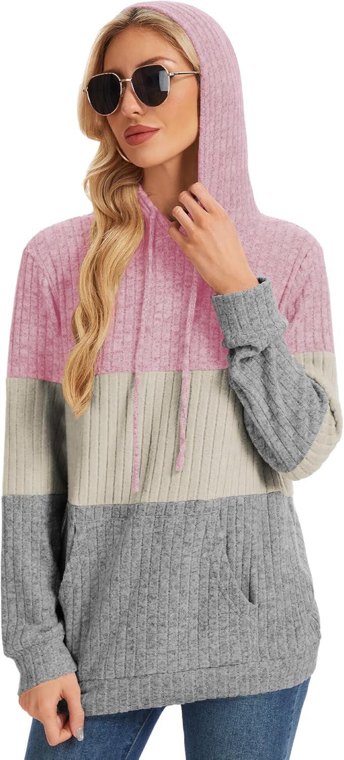 Hoodies for Women Casual Long Sleeve Drawstring Loose Fit Pullover Sweaters Tops for Women Trendy 2025 Fall Fashion - Image 5