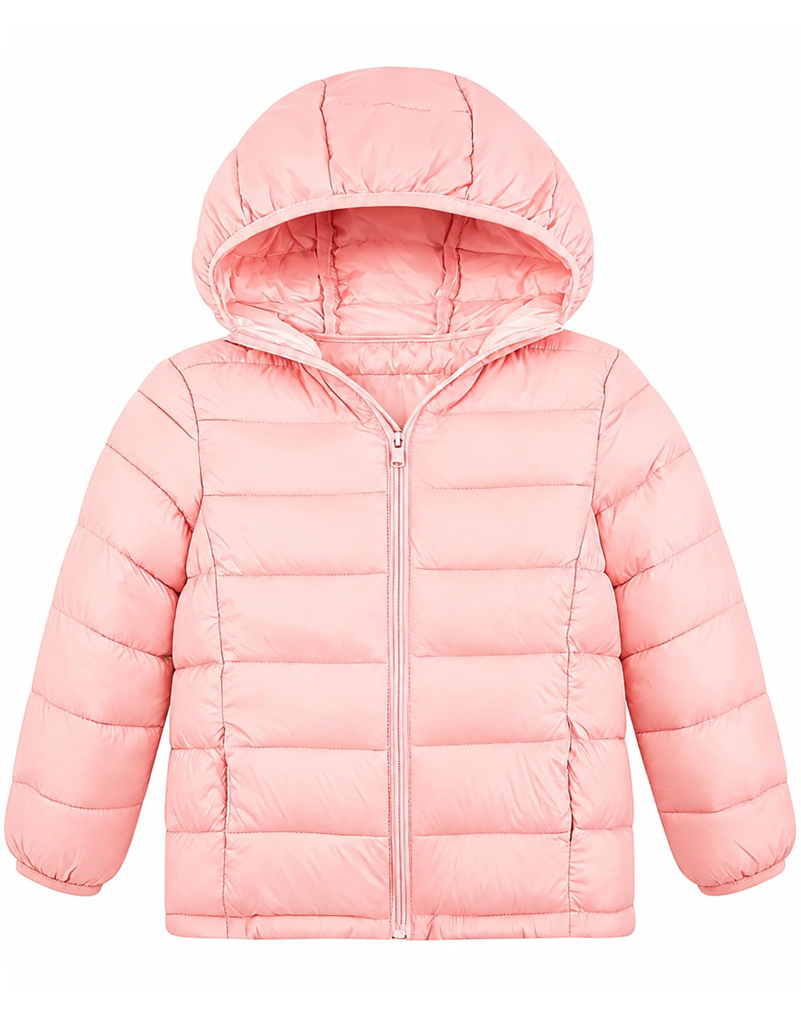 Lovekider Girls Winter Coat Shiny Gradient Lightweight Puffer Jacket 4-12Y
