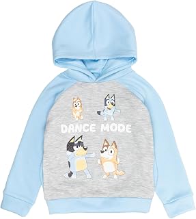 Bluey Fleece Hoodie | Polyester Fleece, Pullover Hoodie, Side Seam Pockets, Raglan Sleeves, Ribbed Cuffs and Hem
