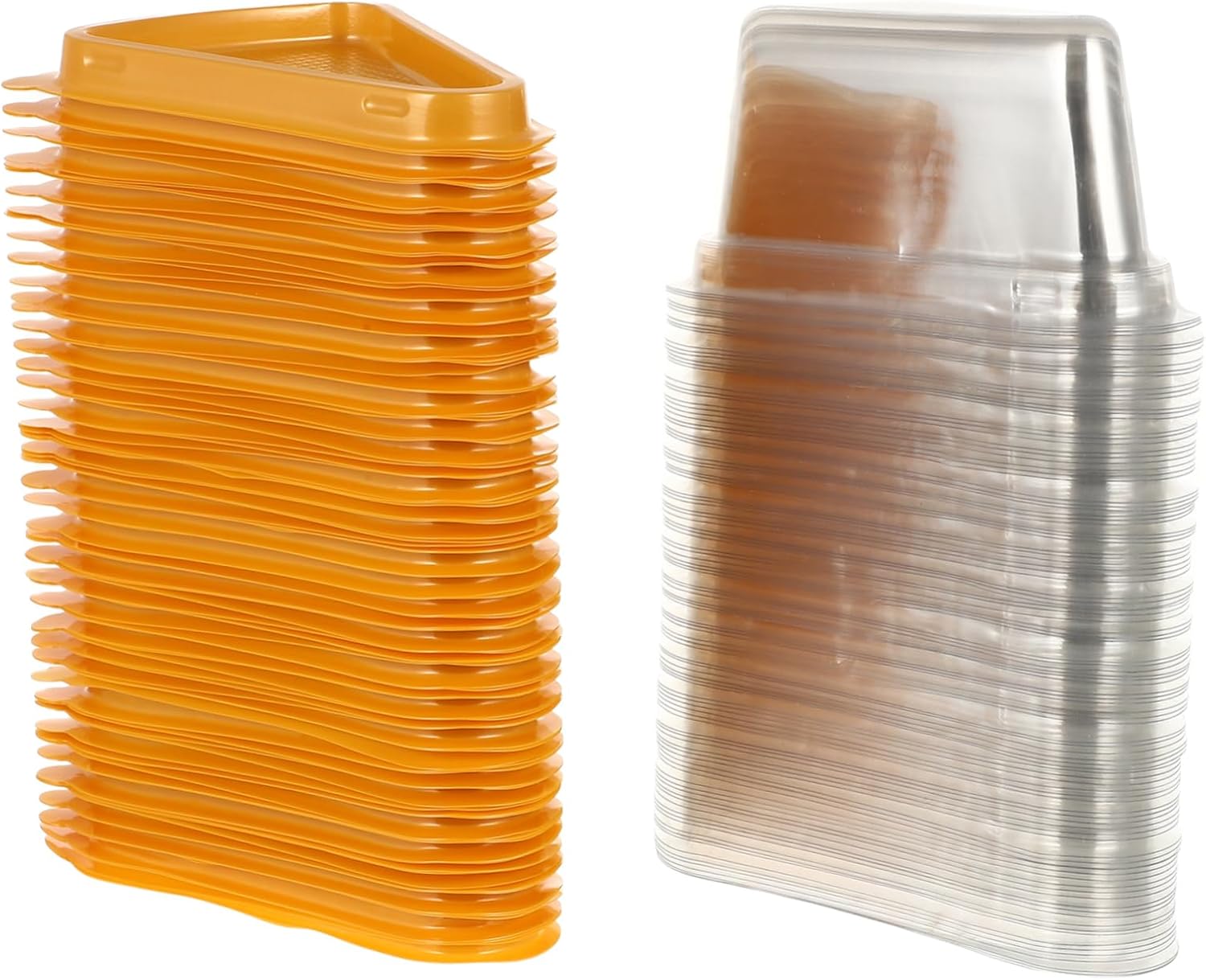 Bakery Triangle Box Cheesecake Container 100pcs Cake Boxes for Occasions