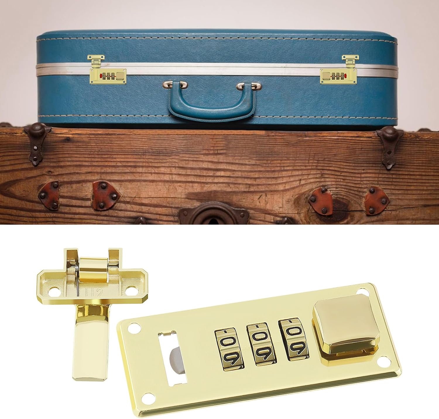 2Pcs Suitcase Combination Lock Luggage Hasp Combination Lock Digital Password Lock for Luggage Box Cosmetic Case