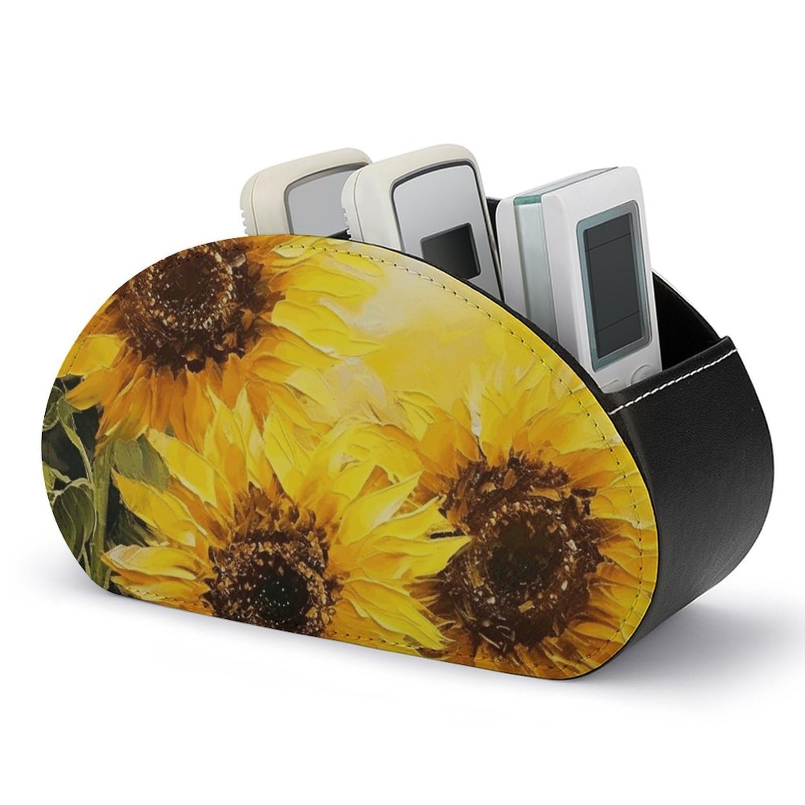 Organiseur de télécommande tournesols pour ranger le salon et la table basse