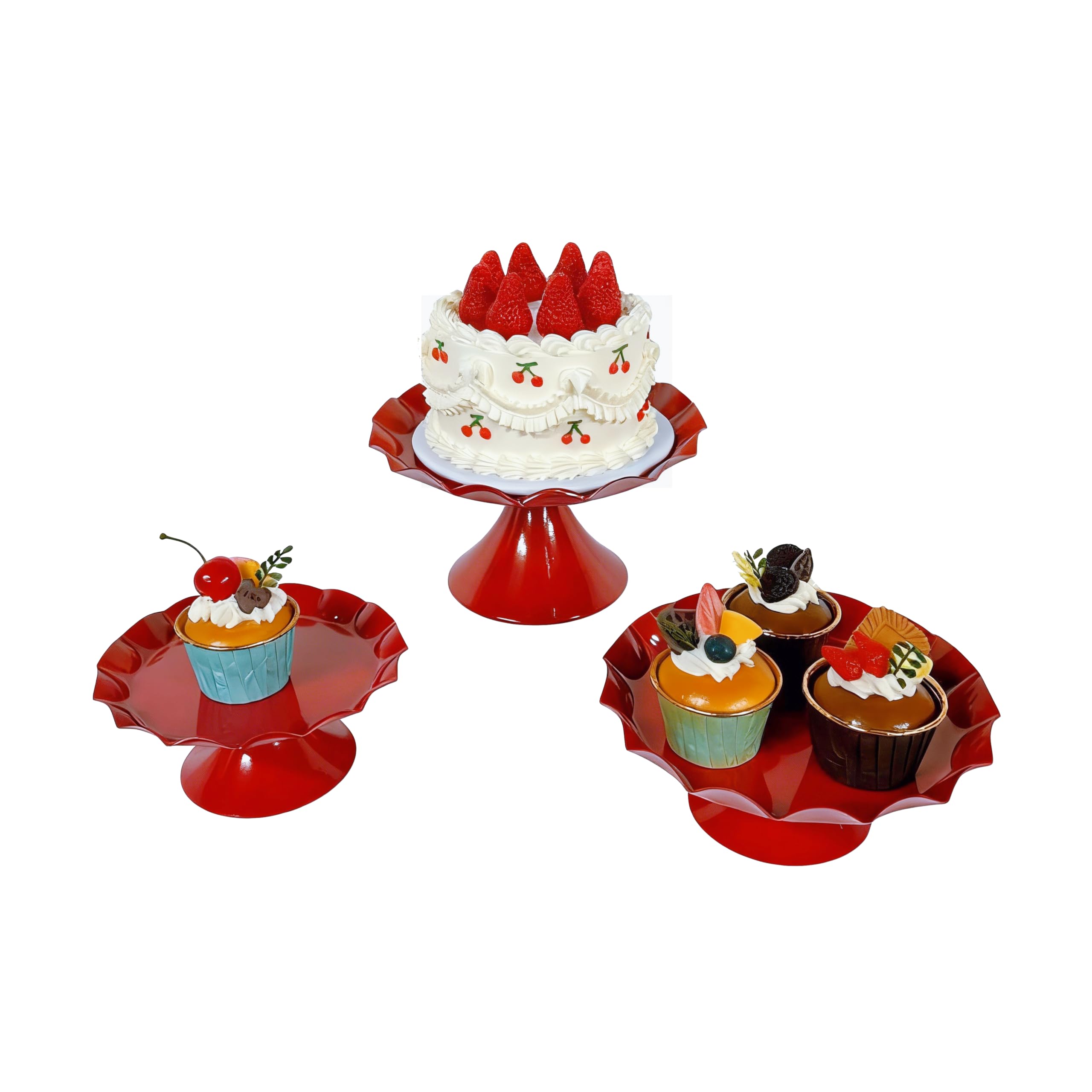 Présentoir à gâteaux 3 étages gain de place pour buffets encombrés