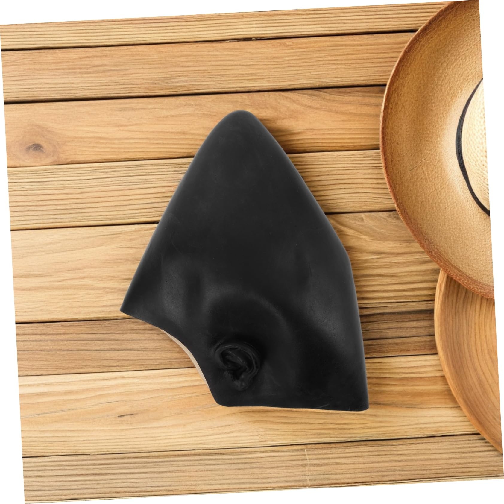 Healvian 5 Stück Schwarze Latex Glatze Flexible und Langlebige Bald Cap für Erwachsene Realistisches Makeup Zubehör für Halloween Cosplay Theater und Themenpartys