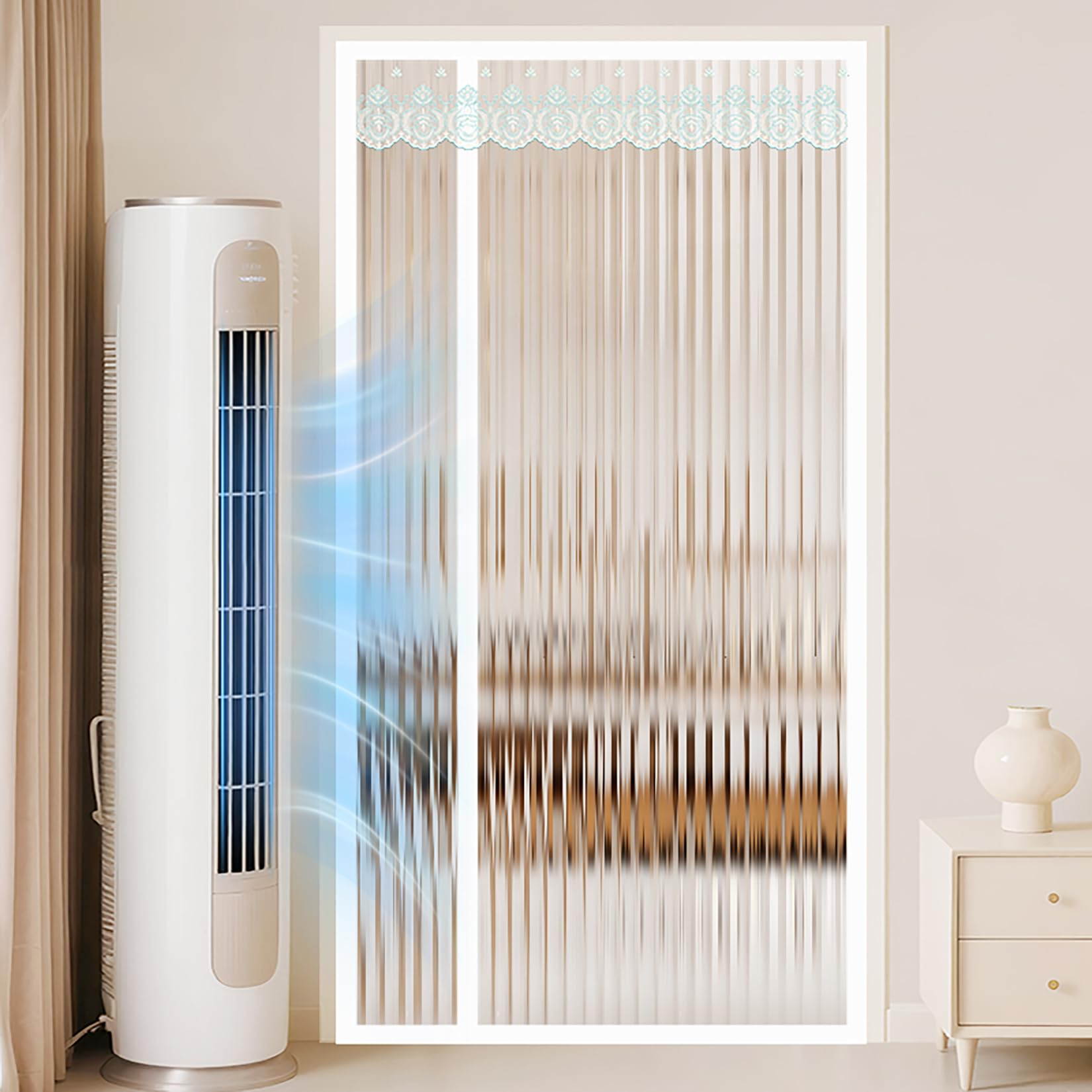 Rideau thermique isolant de porte idéal pour optimiser la climatisation en été