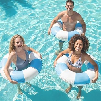 Inflatable Pool Floats Swim Tube Rings Pool Floaties Toys Beach Swimming Party Toys