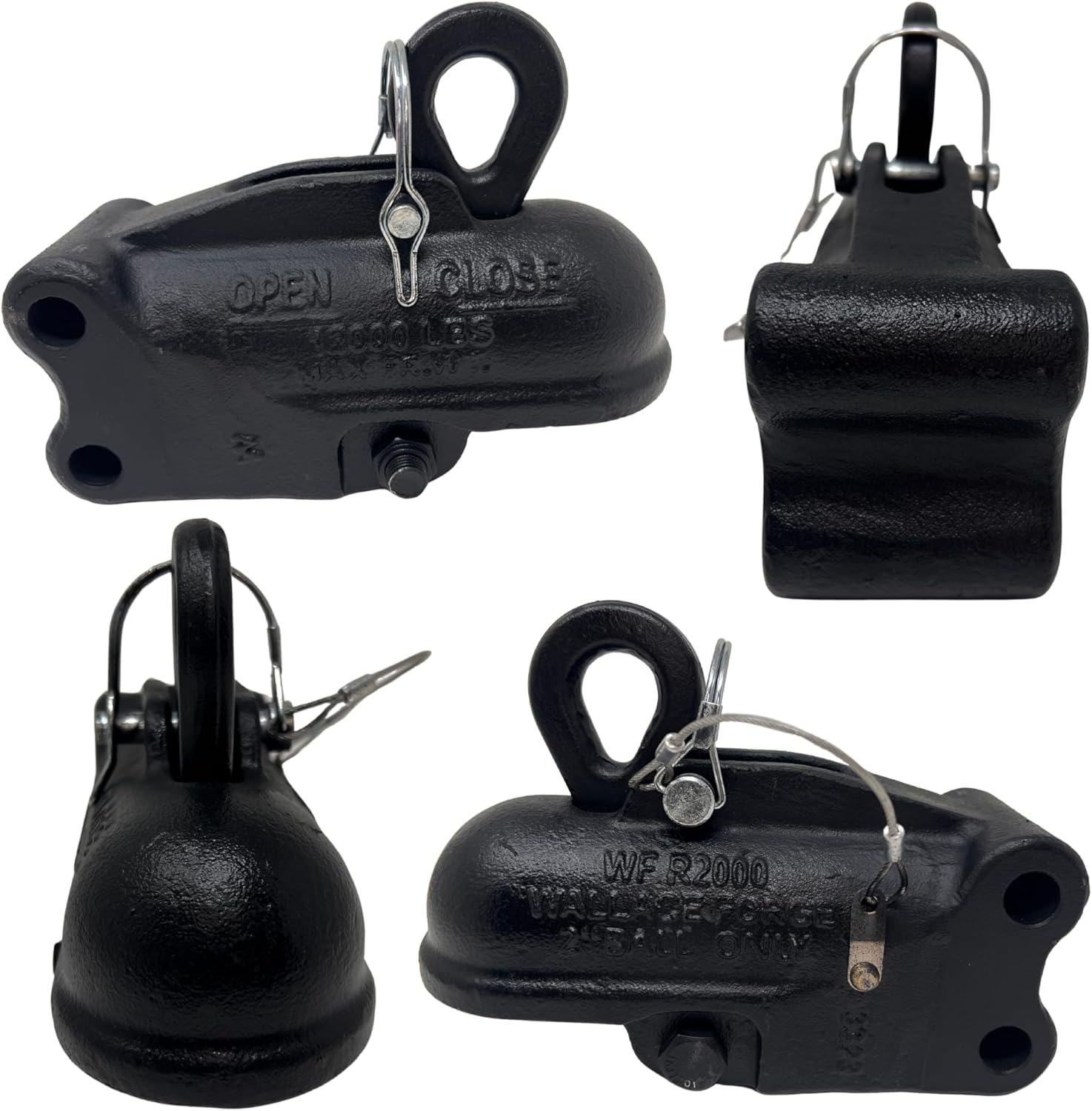 R25160 Channel Mount Adjustable Coupler 2 5/16" Ball GTW 20,000 lbs - Made in The USA - Image 2