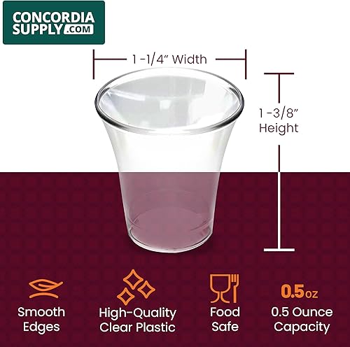 Miniatura 3 de Vasos de comunión  Premium desechables  Se adapta a bandejas estándar de comunión sagrada de 1-38 pulgadas (1000 color uva)