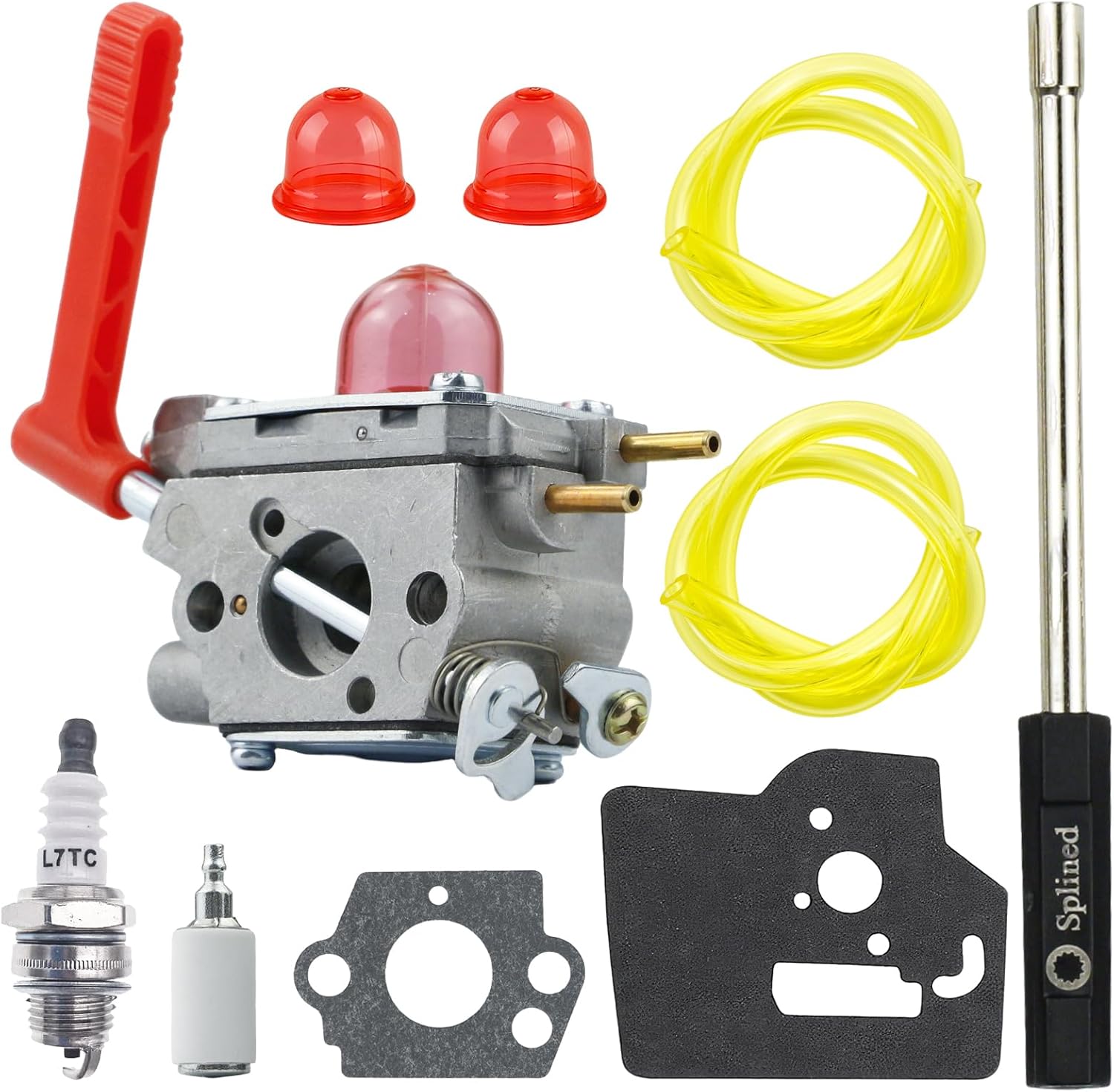 C1U-W50A Carburetor Compatible with Poulan PR28PS PP28CD PP28LD PP28PD Trimmer Carb for Snapper S28BC S28CD String Trimmer Replace for 705539 967089801