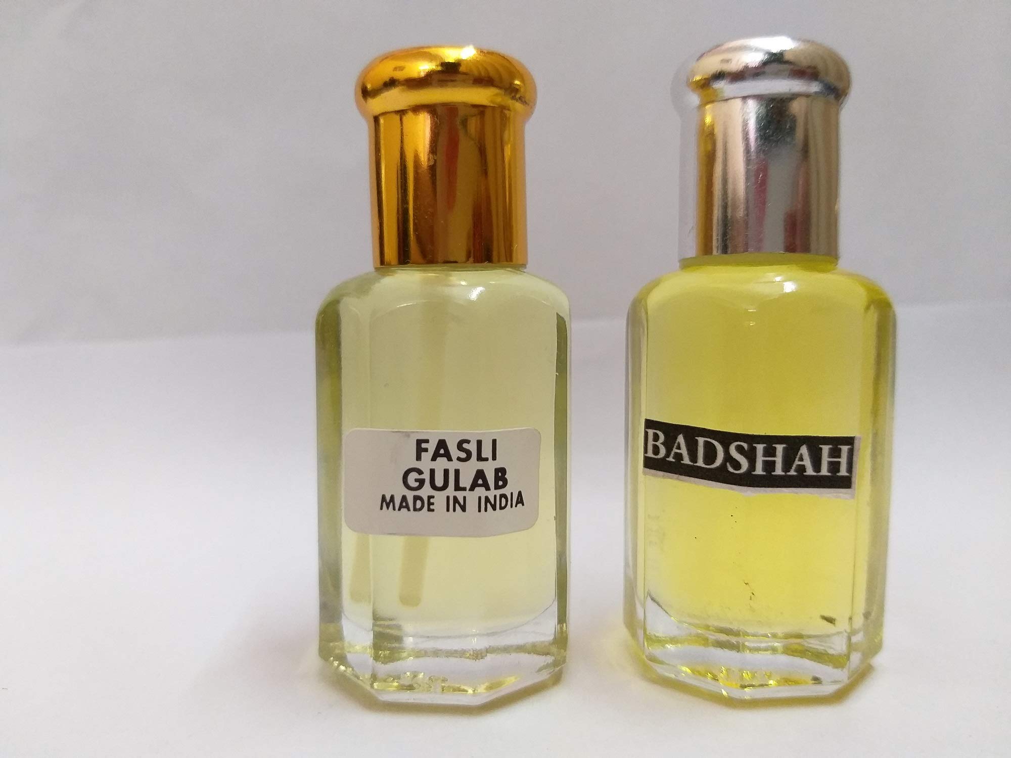 Rose, Gulab Fasli and Badshah Attar/Ittar Concentrated Perfume Oil - 10+10 ml Rose Fragrance Combo Aroma