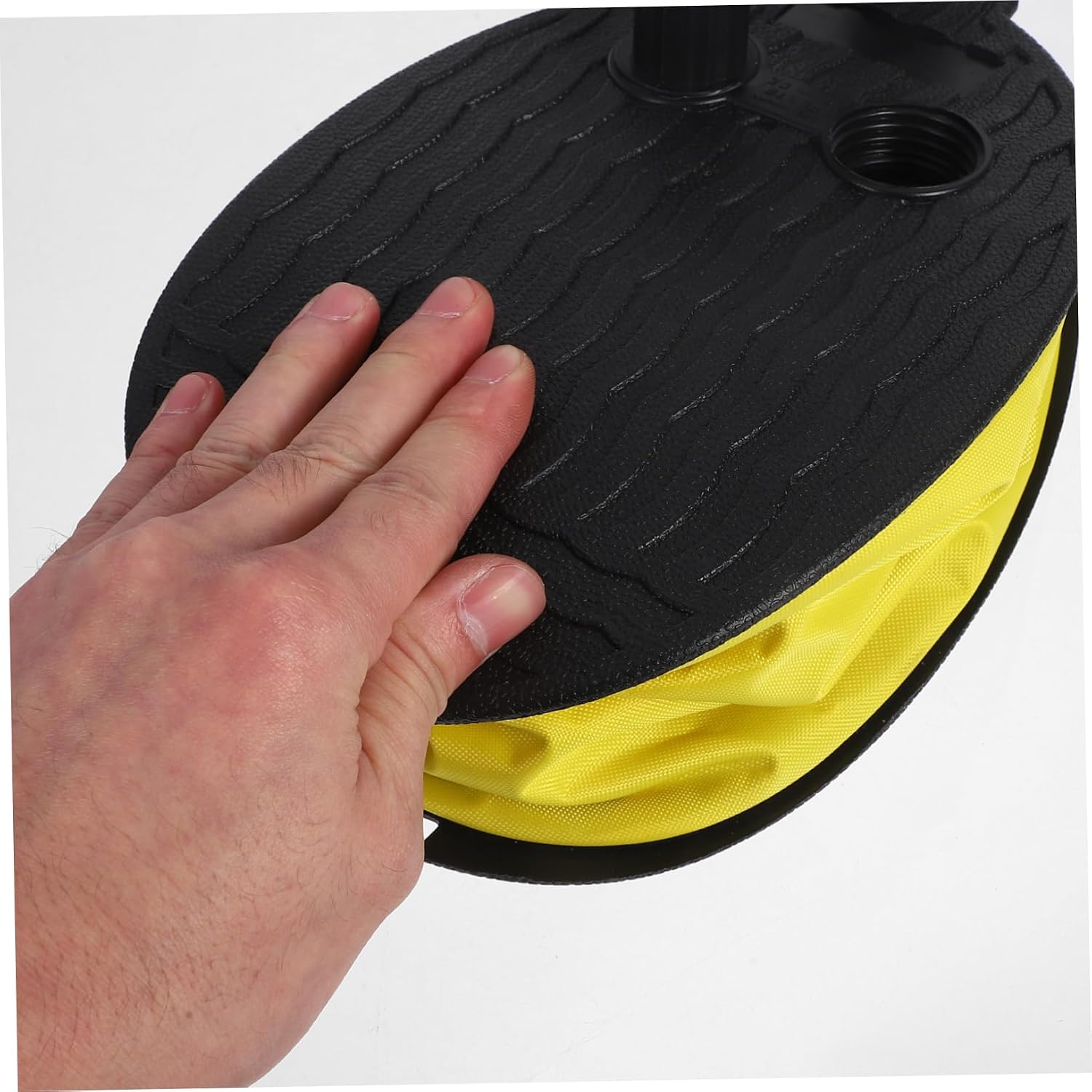 Foot Bellows Pump Inflator with Adapters Foot Operated Air Pump for Camping Air Mattresses Yoga Balls Floaties Quick Inflate and Deflate Portable