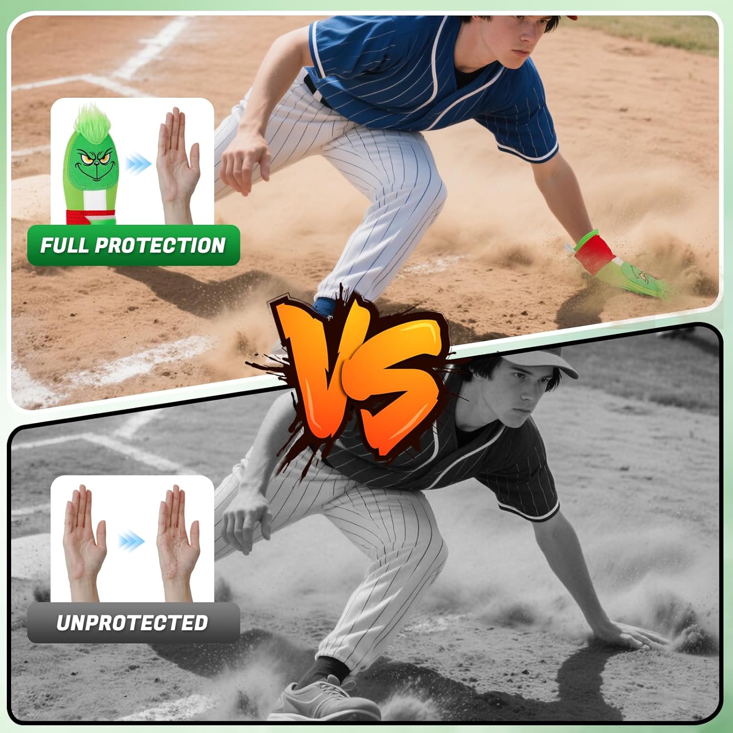 Baseball Sliding Mitt - Sliding Mitt for Youth - Drippy Drip Accessory Scary HaHa
