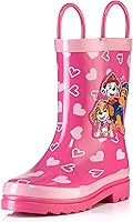 Vista 1 de Nickelodeon JoJo Siwa - Botas de lluvia de goma impermeables con asas fáciles de poner para niñas y niños pequeños