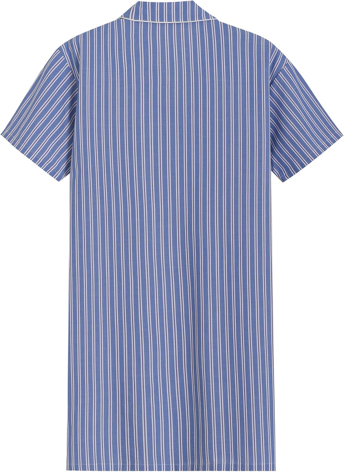 Latuza Men's Button Down Nightshirt Cotton Sleep Shirt