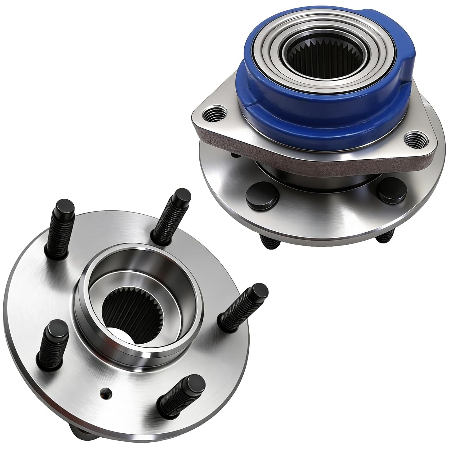 Pair 513203 Front Wheel Bearing Hub Assembly Compatible with 2000-2008 Buick Allure Century Lacrosse Regal Rendezvous, Chevy Impala Monte Carlo Venture, Pontiac Aztek Grand Prix Montana w/o ABS