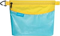 Vista 11 de Pack all Bolsa con cremallera de material resistente al agua, bolsa de malla con cremallera para almacenamiento, viajes, oficina (grande, amarillo)