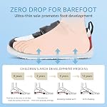 STQ KIDS Toddler Wide Toe Box Barefoot Shoes Boys Girls Sneakers Zero Drop Kid Tennis Running Shoes Lightweight Non-Slip Comfortable Leather First Walking Shoe Outdoor Activities School