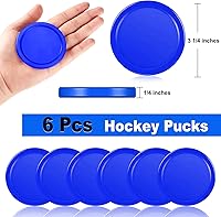 Vista 2 de Coopay 3 1/4 Inches Air Hockey Pucks 6 Pack Full Size Heavy Replacement Pucks for Game Tables Equipment Accessories