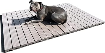 Raised Dog Kennel Run Tile Deck Flooring 4 X 6