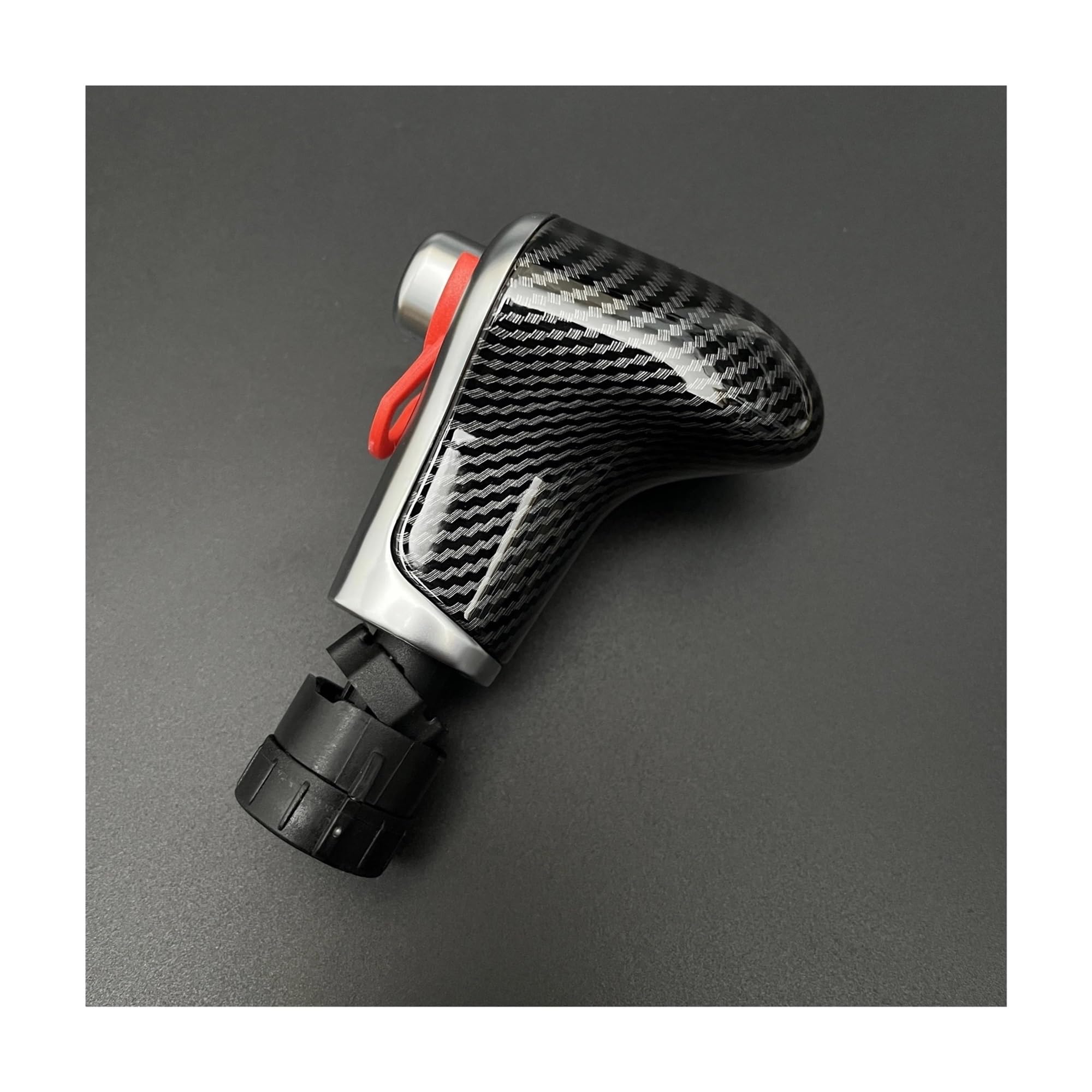 Ahrpkamerd One Color Gear Shift Knob 1Pcs For Q7 Q5 A3 A4 A5 A6 A7 C6 C7 Carbon Leather Gear Shift Knob Shift Knob(Full Carbon)