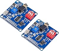 Vista 1 de 2 unids placa de módulo de reproducción de voz reproductor de MP3 Módulo de voz de música, 5W 64MBit Flash Serial Control SD/TF Tarjeta IO