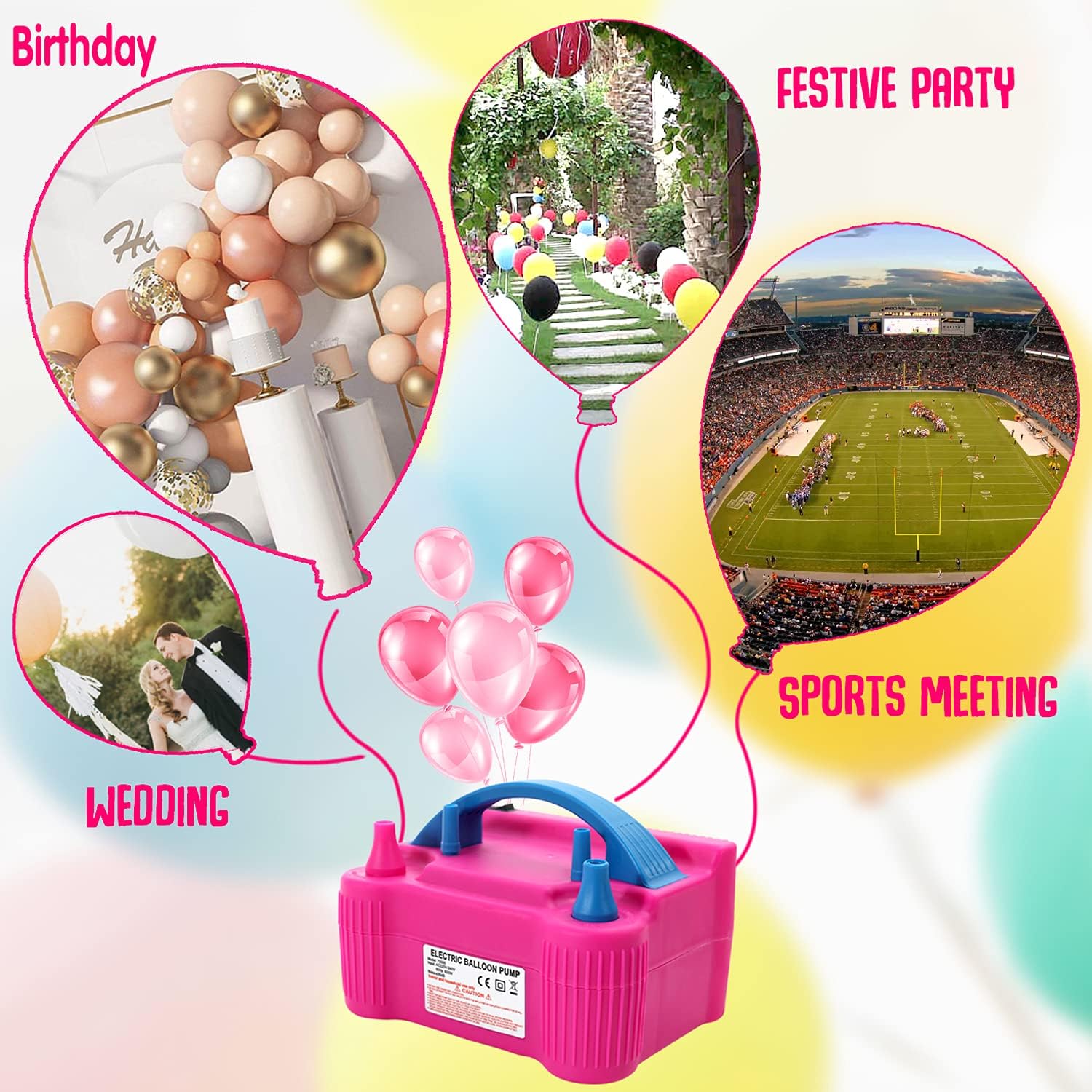 Electric Balloon Air Pump Kit - Image 4