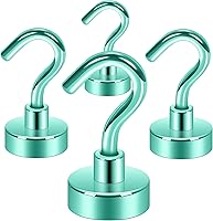 Vista 27 de Neosmuk Ganchos Magnéticos de Servicio Pesado, Imán Fuerte con Gancho para Refrigerador, Ganchos Industriales Súper de Neodimio de Resistencia Extra