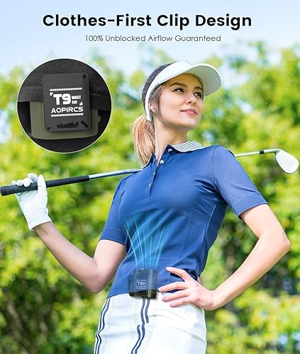 Miniatura 6 de Ventilador de cintura portátil  Ventiladores de cinturón de 9000 mAh, máximo 40 horas de tiempo de trabajo, ventilador de camisa de flujo de aire