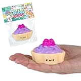 ORB Tabalicious Sweet Treats TABA Squishy Raspberry Fruit Tart Toy - Cute, Soft, Sticky Dessert TABA Squishy Food Squishies - Fun Stress Relief - Kawaii Sensory Fidget Food Toys for Kids and Adults