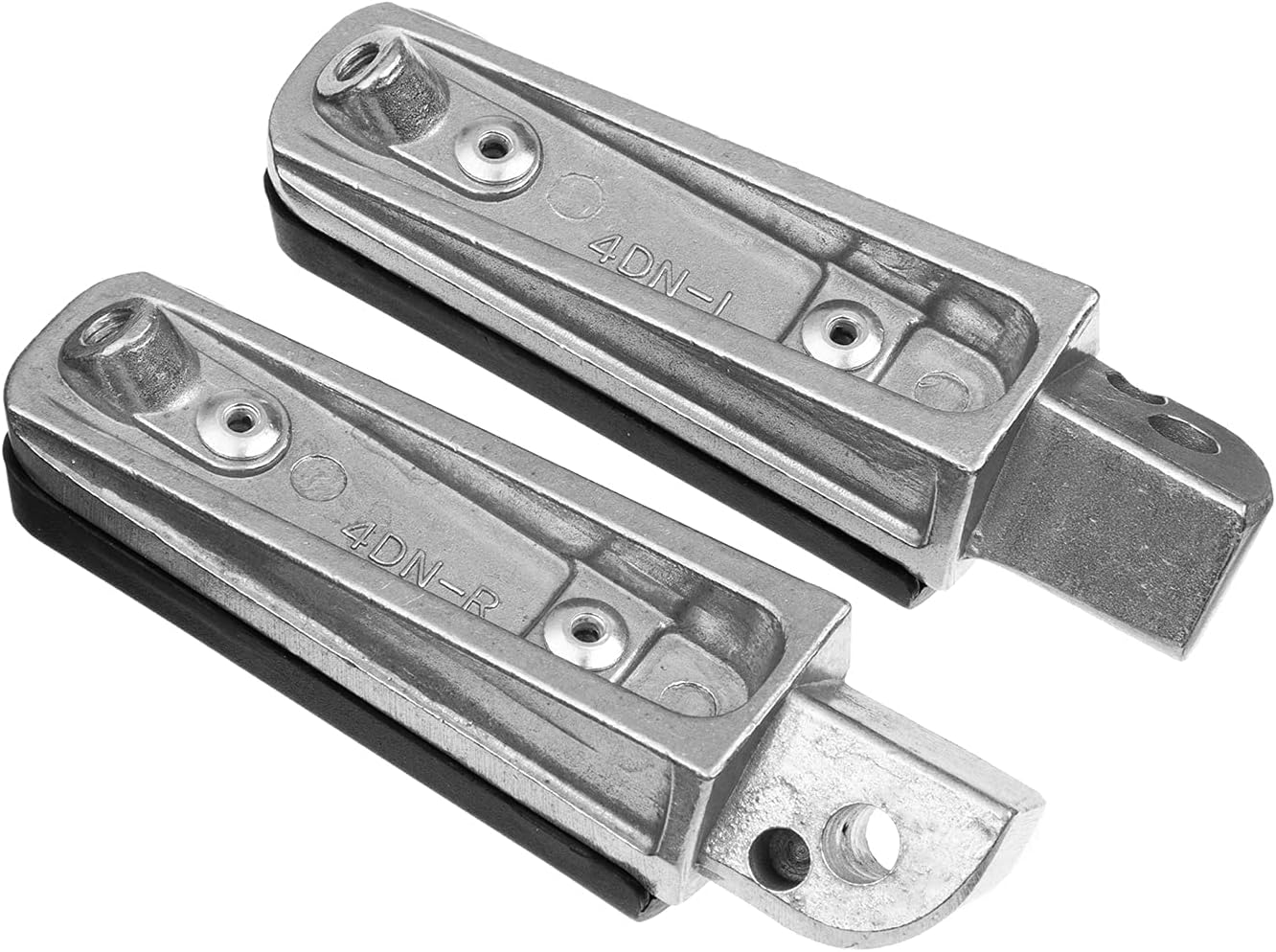 Rear Foot Pegs/Footrests for 2004-2006 Yamaha FZ6S,1998-2003 FZS1000 FAZER1000, FJR1300 FZ400 FZ6R XJR400 XJR1200 XJR1300 XJ6 (Rear Pegs-Silver)