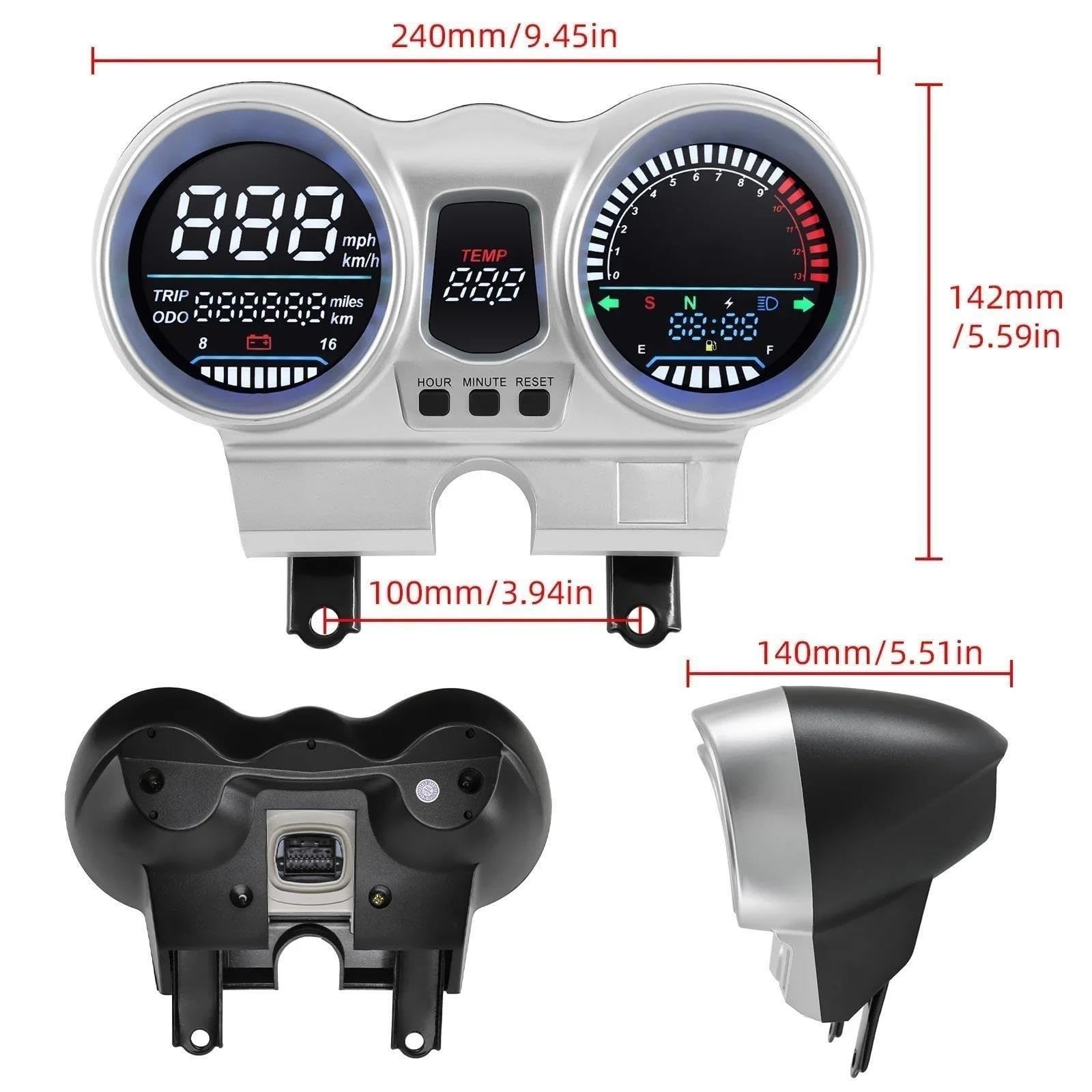 Velocímetro Motocicleta Para CBX250 CBF250 Twister 2001-2008