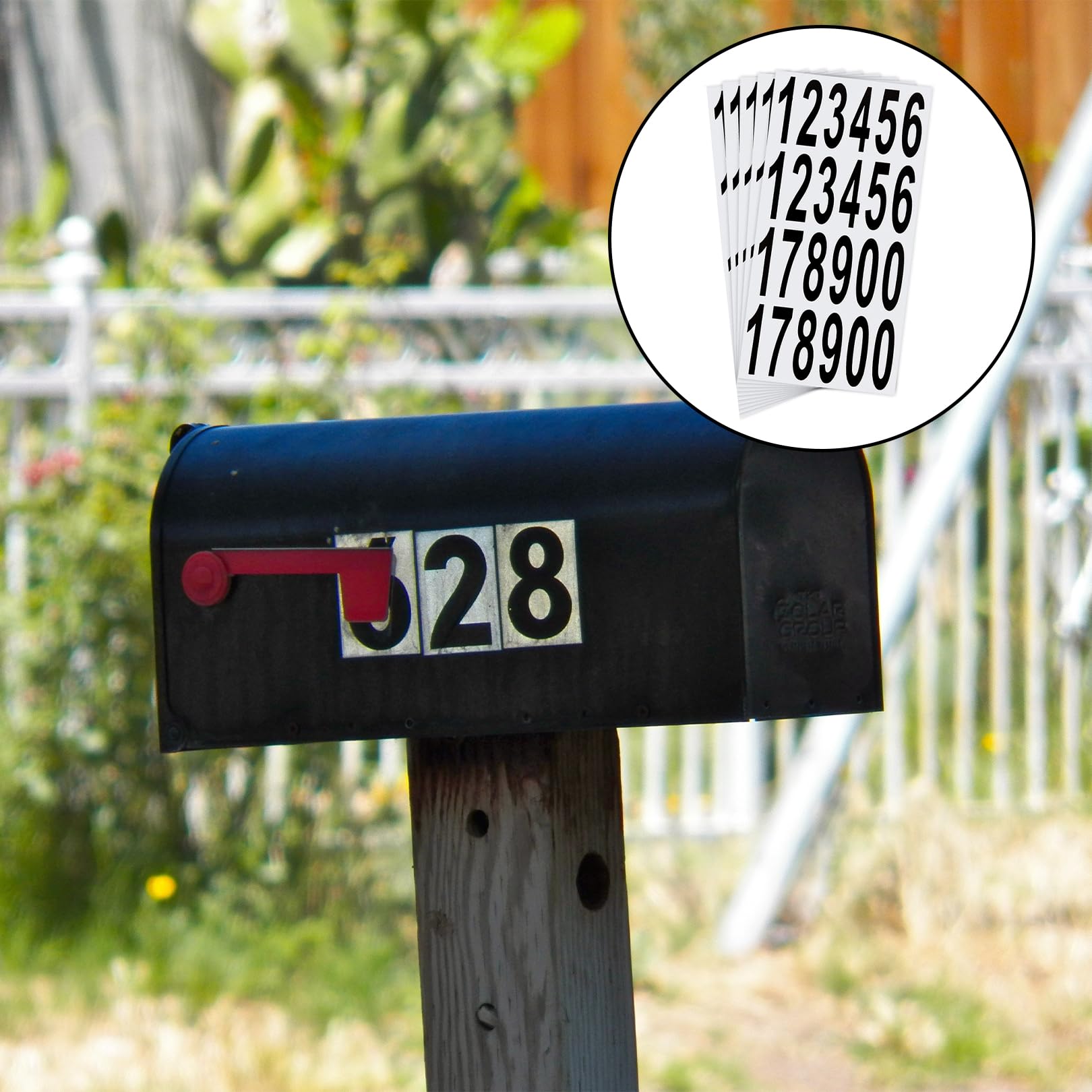 Adesivi Numeri Per Cassette Postali - 15 Fogli, Nero, 7.6 Cm, Impermeabili - Foto 6