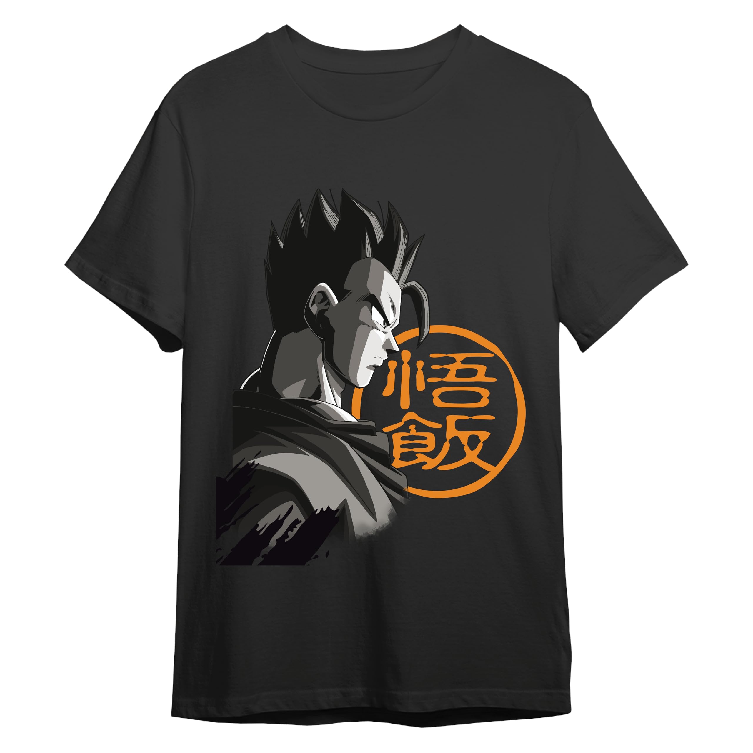 Dragon Ball Z Camiseta Hombre | Artículo Licenciado Oficial | Gohan | Negro | S, M, L, XL, XXL