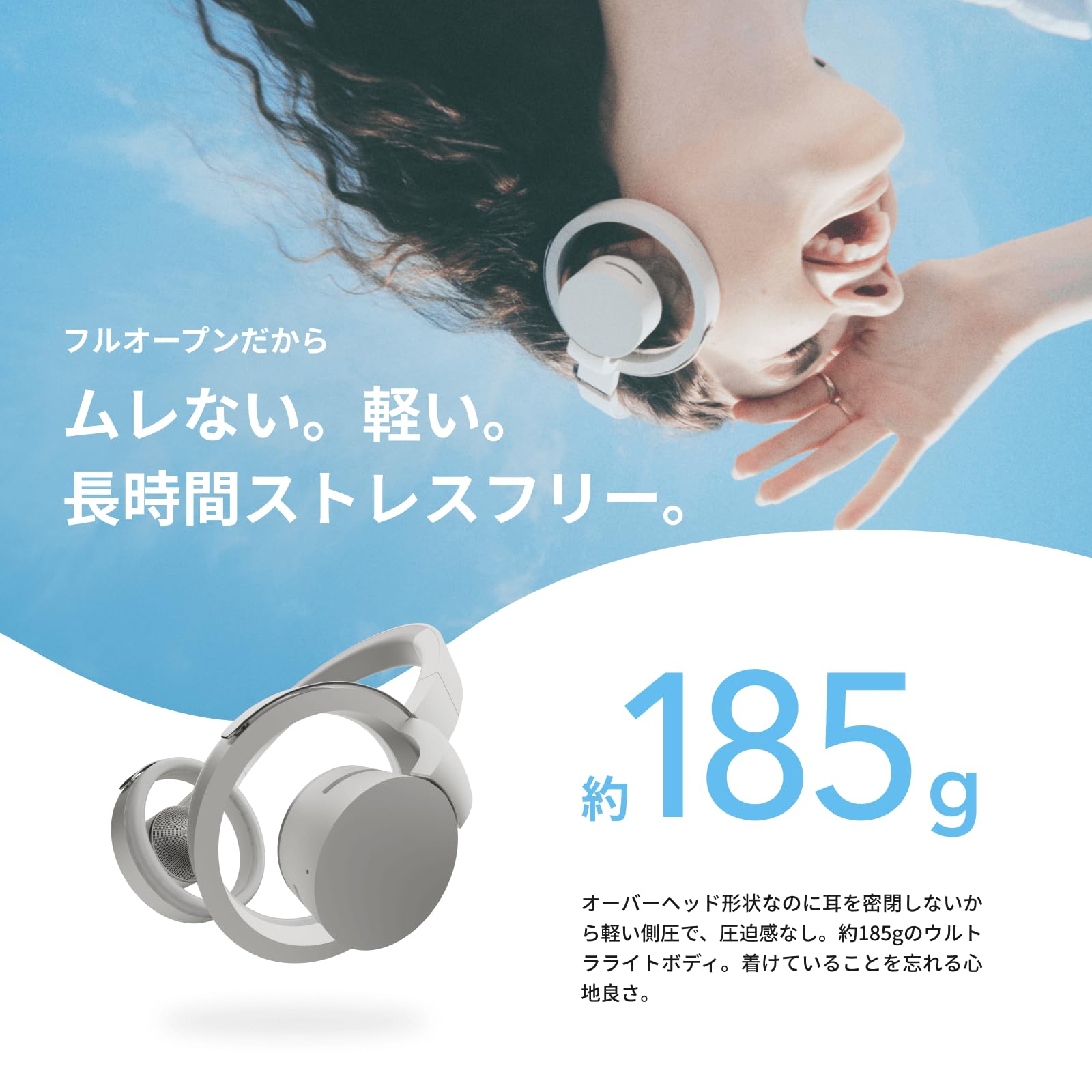 Amazon.co.jp: nwm MBH001 Wireless Open-Ear Headphones | Bluetooth