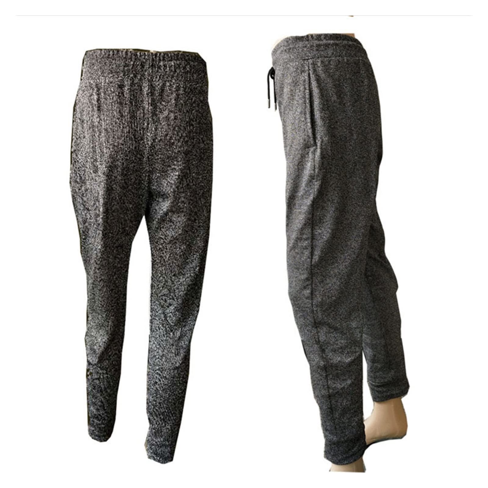 Rękawice odporne na przecięcie 5 poziomów Outdoor Men odporne na przecięcia ścieranie spodnie ochronne w czystym kolorze zapobiegające przecięciu | XL