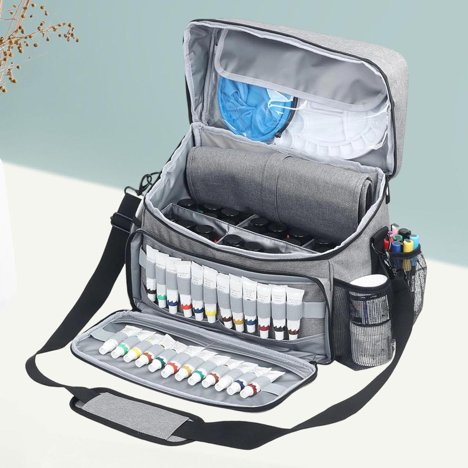 Borsa Portaoggetti per Vernice Acrilica, Pratica Custodia Multiuso per Il Trasporto, per Conservare La Vernice Acrilica Da Viaggio
