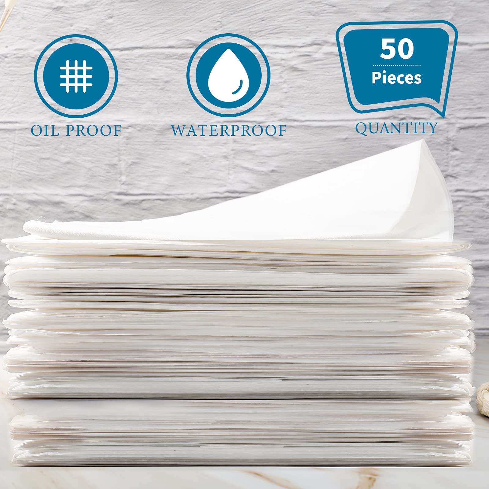50 piezas sábanas desechables impermeable cama cubierta de masaje tabla hoja no tejida tela para spa, salón de belleza, hoteles (blanco)