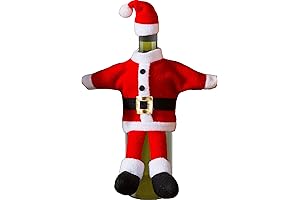 1Pc Christmas Santa Suit Fabric Funny Christmas Mini Liquor Bottle Holder