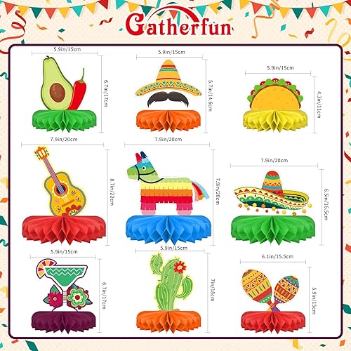 Miniatura 49 de Centro de mesa de decoración de cumpleaños de safari, suministros de fiesta temática de animales de la selva, adornos de mesa de panal