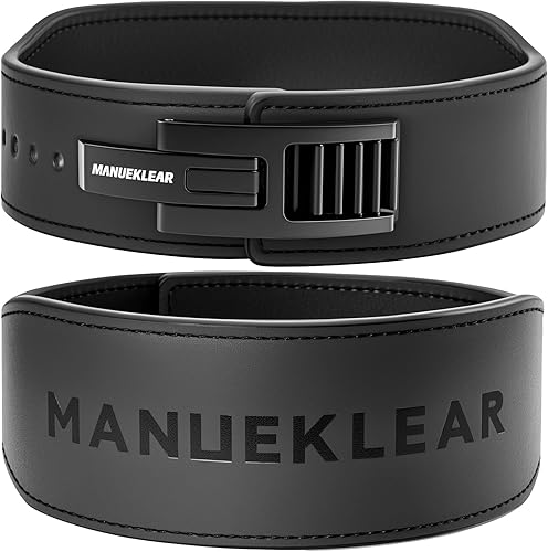 MANUEKLEAR - Cinturón de levantamiento de pesas con palanca cónica, 0.394 in de bloqueo rápido, para levantamiento de pesas, palanca de cinturón de