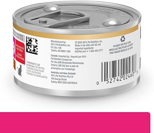 Miniatura 2 de Hill's Prescription Diet Gastrointestinal Biome DigestiveFiber Care - Alimento húmedo para gatos con pollo y verduras, dieta veterinaria, latas de