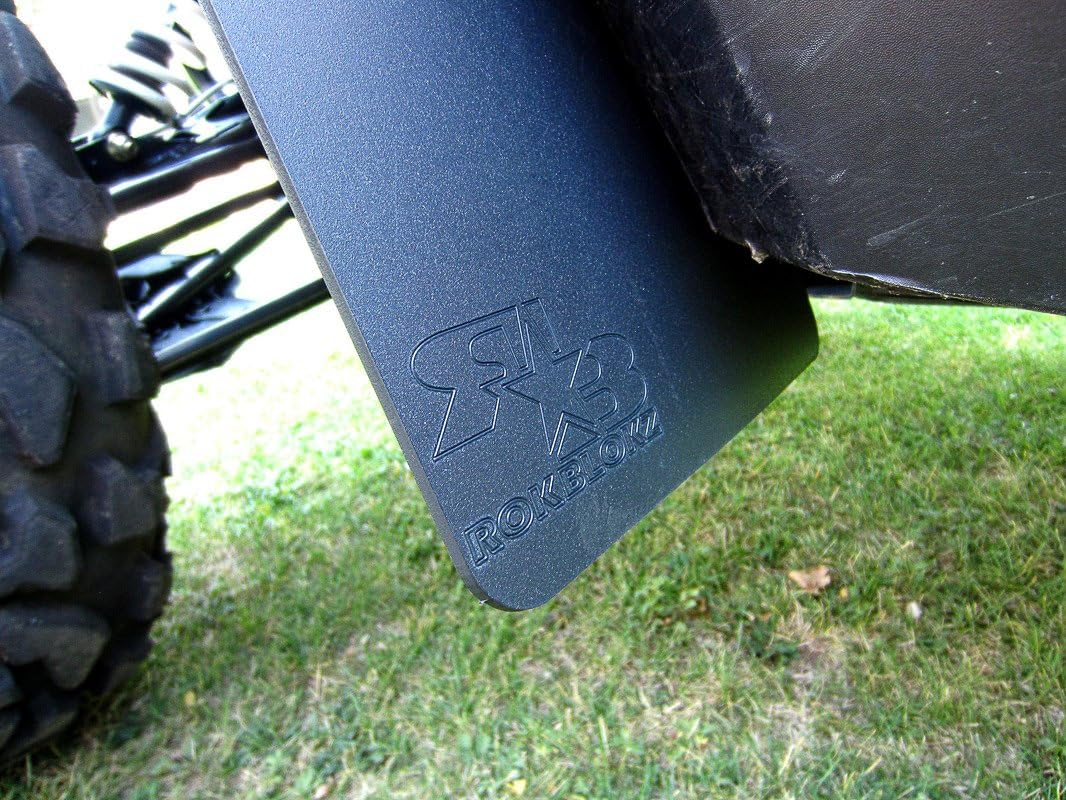 RokBlokz Mud Guards for Can Am Maverick, Maverick Max (Not X3 Model). Best Mud Flaps. Set of 4 Fender Flares Come with All Mounting Hardware and Detailed Instructions (Black)