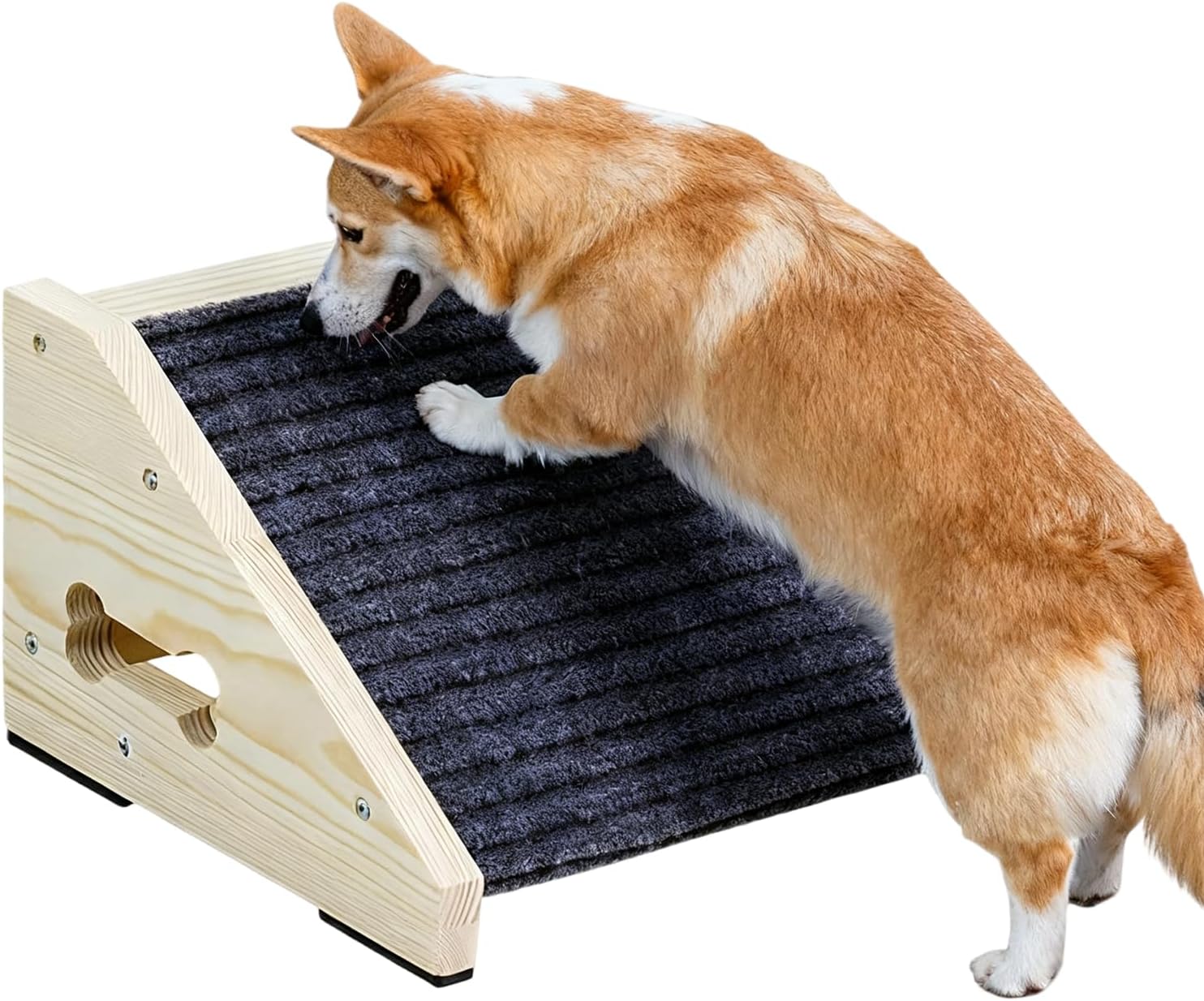 Portable Dog Climbing Ramp, Wooden Safety Stairs, Ergonomic Design with Stable Build, Pet Ramp Accessory for Couch or Sofa, High Bed Ramps with Easy Setup, Indoor Use for Pets