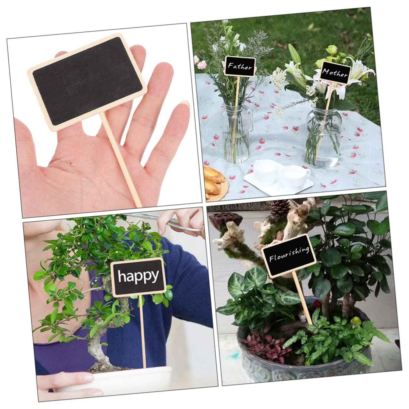 3 Ensembles Étiquettes De Plantes Marqueurs Pour Jardin Pour Fleurs Plantes Pot Décorations Pratiques Personnalisables 20 Pièces * 3