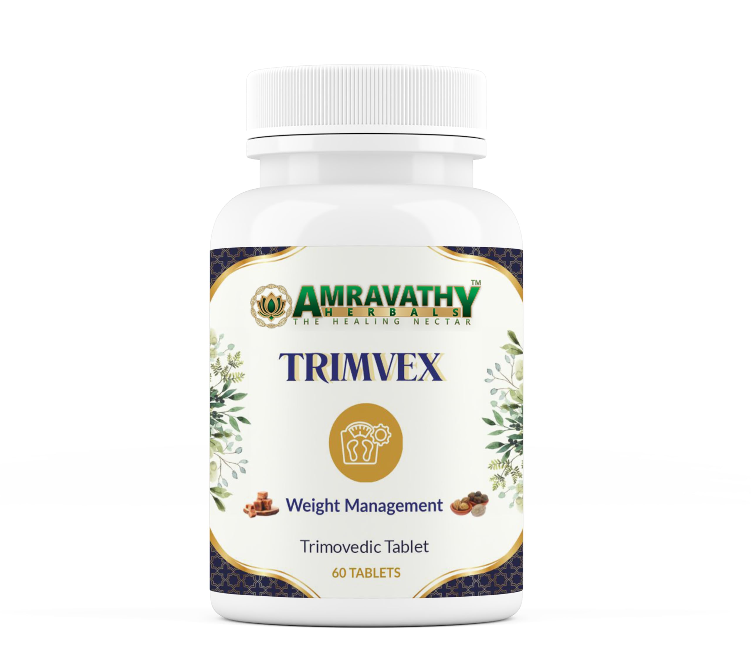 Trimvex Weight Management Tablets | Ayurvedic Herbal Formula with Triphala, Guggul & Nagarmotha | Supports Metabolism & Healthy Lipid Levels | 60 Tablets-image-12