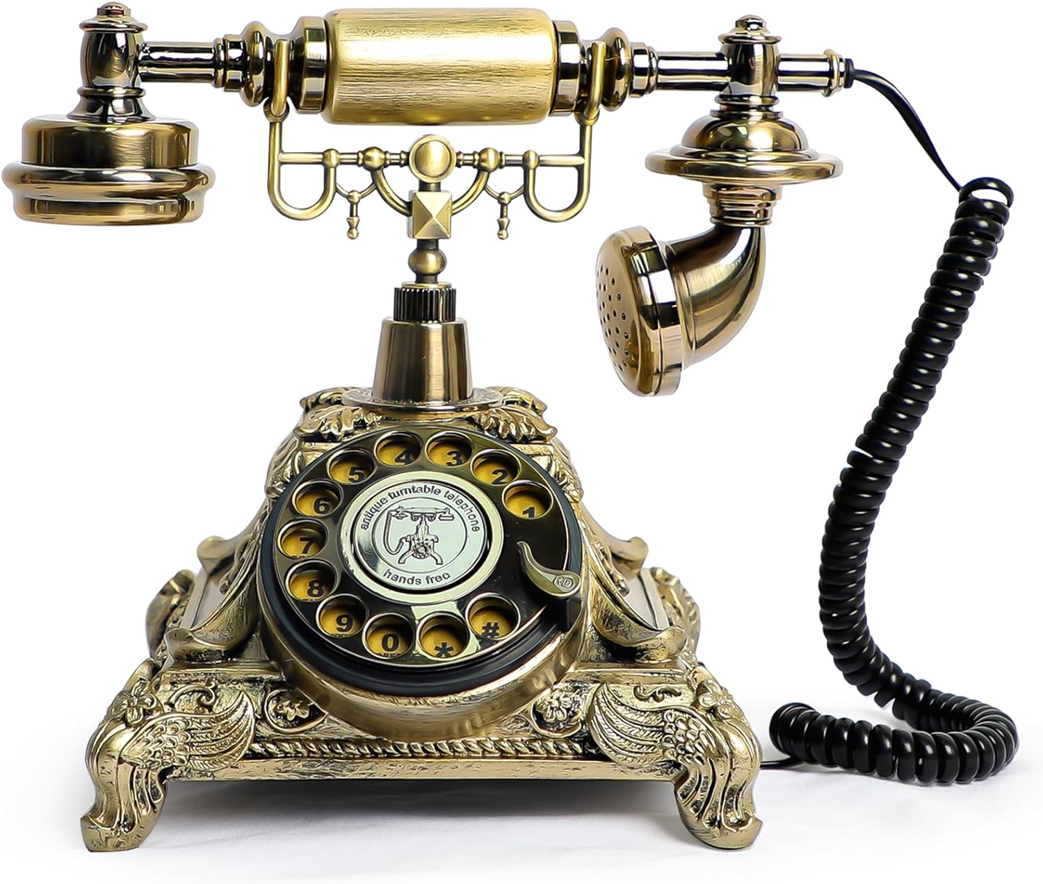 audio guest book wedding phone, vintage audio guestbook, record guest messages for weddings & special events, customized audio keepsake for memorable occasions (bronze)