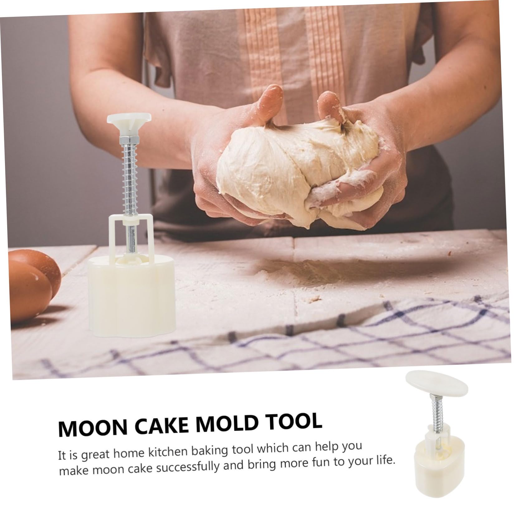 KICHOUSE Moon Cake Mould Fish Design Cake Mould Press Household Baking Tool for