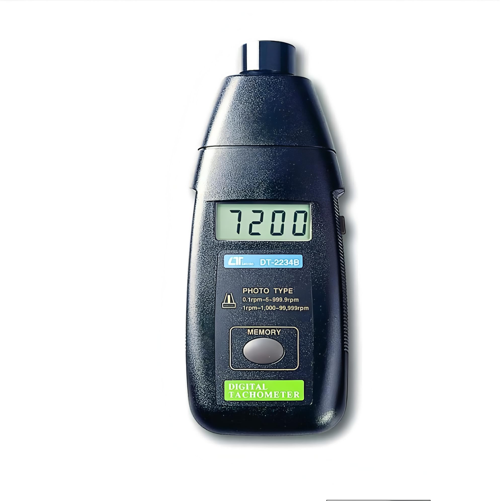 i-POOK LASER PHOTO TACHOMETER DT-2234B Measures RPM from 5 to 99,999 accuracy of ±(0.05% + 1 digit) Resolution 0.1 RPM With Memory Last value, Max value, Min value made in Taiwan